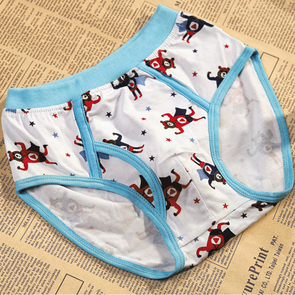 儿童内裤新款大鼻狗2001男童三角裤时尚儿童短裤竹纤维两条装