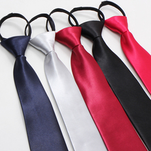 Easy to pull zippered tie for work and professional formal attire