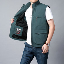 Outdoor leisure vest spring and autumn thin multi pocket workwear