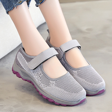 Brand Elderly Shoes Female Summer Mom Sandals Middle aged and Elderly Walking Shoes Anti slip Soft Sole Old Beijing Cloth Shoes Square Mouth Shoes