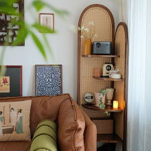 Retro rattan corner cabinet~The small charm of the corner