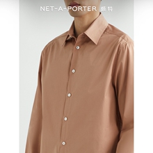 [Classic] Lanvin Early Spring Men's Loose Cotton Poplin Shirt NAP/NET-A-PORTER