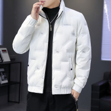 2023 Winter Down Coat Men's New Casual Short Versatile Top Men's Warm Standing Collar White Duck Down Coat