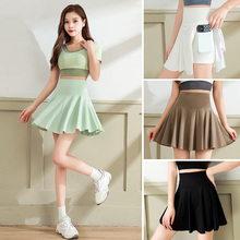 Quick drying, breathable, fashionable and slimming tennis skirt sports set