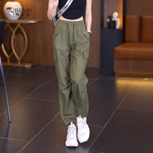 Woodpecker Autumn New Casual Work Pants Versatile Loose Slim Sports Pants Thin Leggings Drawstring Women's Pants