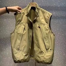Summer New High Quality Casual Vest, Same Style for Men and Women, Trendy Zipper Style, Versatile 3-Color Standing Neck Vest