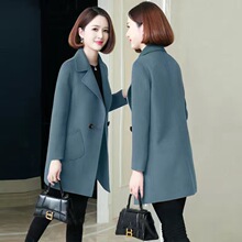 Women's 23 New Genuine High end Woolen Coat Small Double sided Cashmere Coat Spring and Autumn Fashion Mom Suit