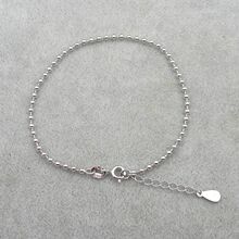 Silver Bracelet Female S925 Pure Silver Light Beads Fashion Transfer Lucky Round Beads Korean Edition Simplified Bracelet as a Gift for Girlfriend and Mom