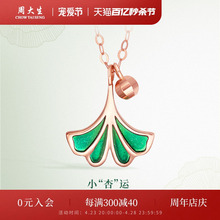 Zhou Dasheng Enamel Ginkgo Leaf Pendant for Girlfriend