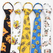 Cartoon men and women's 6cm long original lazy tie