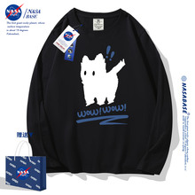 NASA co branded long sleeved trendy loose print