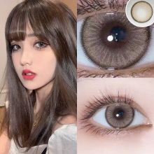 Meitong Half Year Throw Year Throw Size Diameter 14.5 Brown Hybrid Contact Lens Authentic Official Flagship Store EML