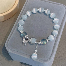 Cat's Eye Stone Bell Bracelet Student Bracelet