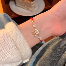 Safety Lock Red Rope Bracelet Female the Year of the Loong Birthday Bracelet