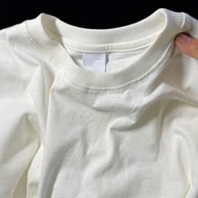 Heavyweight pure cotton bottom shirt, long sleeved t-shirt for women in autumn and winter 2023, American style, short sleeved, versatile, and white underneath for a unique look