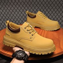 Construction site Martin boots men's shoes for autumn 2023, new work sports, mountaineering, anti slip, wear-resistant, winter work clothes, labor protection shoes