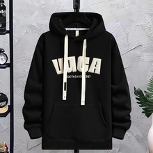 Non pilling and non fading pure cotton long sleeved hoodie