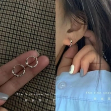 999 sterling silver plain ring earrings, earrings, and earrings for nourishing ear holes. High grade ear buttons for sleeping, no need to remove earrings, ear bones, and earrings. No need for earrings