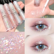 Pearlescent fine glitter monochrome easy makeup high gloss liquid eye shadow