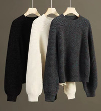 Rongmei wool cashmere knitted sweater/sweater