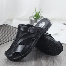 Summer men's beach thick soled toe wrap waterproof sandals