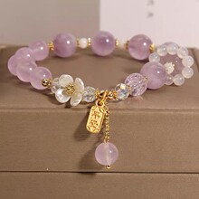 Lavender Amethyst Agate Light Luxury Night Ice Clothes