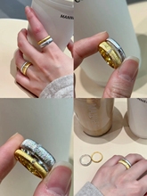 Mi Yan's Secret Words: Italian Light Luxury High end Jewelry 925 Pure Silver Brushed Craft Forged Face Ring, Female Minority