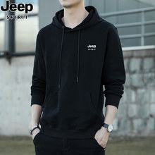 Jeep Spring Loose Hooded Casual Hoodie for Men