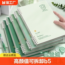 High aesthetic loose leaf notebook B5, detachable