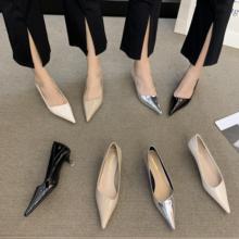 Low heeled pointed work shoes, single shoe 3cm5cm7cm