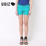 UGIZ韩国夏季时尚休闲腰带显瘦短裤专柜正品