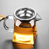 大号公道杯玻璃泡茶分茶器加厚手工四方茶海