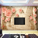 背景墙3d大型无纺布墙纸玫瑰花壁纸欧式壁画