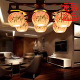 中式仿古客厅艺术灯饰灯具实木吸顶灯顶灯
