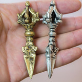 批发西藏贸易复古金刚杵法器藏银吊坠珠饰品