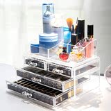 透明化妆品收纳亚克力桌面抽屉式整理盒大号