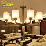 新中式吊灯客厅全铜灯云石吊灯具美式灯饰