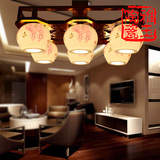 新中式陶瓷吸顶灯艺术餐厅卧室三头六头
