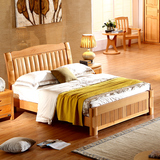 诚汇家业实木床 榉木大床1.5米1.8单双人床