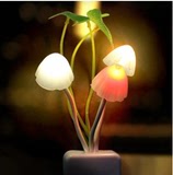 创意蘑菇七彩光控小夜灯 插电节能灯创意灯