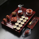 陶瓷紫砂功夫茶具整套实木茶盘茶海茶道
