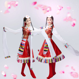 16新款民族风藏族表演服装民族演出服水袖服