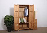 包邮老榆木衣柜 纯实木原木环保衣柜2门衣柜