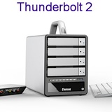 4盘位Thunderbolt 2雷电磁盘阵列柜