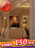 餐厅电视背景墙 银镜金茶镜 艺术玻璃拼镜