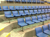 体育馆看台椅 排椅塑料吹塑中空椅 玻璃钢椅