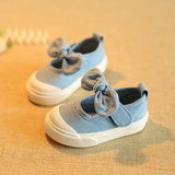 芭芭鸭宝宝鞋1-2-3岁女童鞋帆布鞋学步鞋