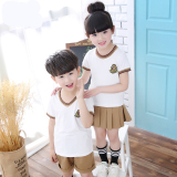 幼儿园园服夏装新款纯棉套装小学生校服班服