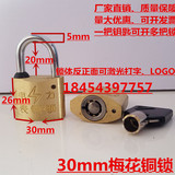 30mm梅花铜锁 电力表箱锁 物业小区 机箱锁