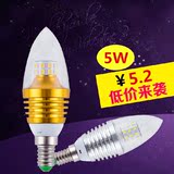 LED蜡烛灯E27e14小螺口尖泡3W5W照明节能灯